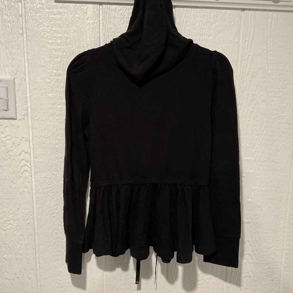 KATE  SPADE RUFFLE HOODIE ( USED) ( MEDIUM) - Picture 3 of 3